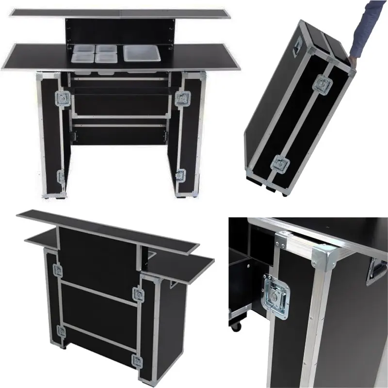 balcão de bar portátil trolley 160 cm dobrável