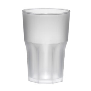 Copo inquebrável Granity Frost 40 cl em polímero SAN branco mate