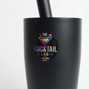 personalização a cores Color Fusion com logótipo de bar sobre um tapete de balcão