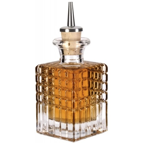 garrafa dash Old Fashioned 100 ml em vidro quadrado com tampa Dash Pour