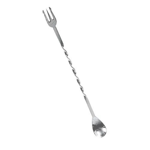 Colher de bar com garfo 28 cm Nettuno em aço inoxidável