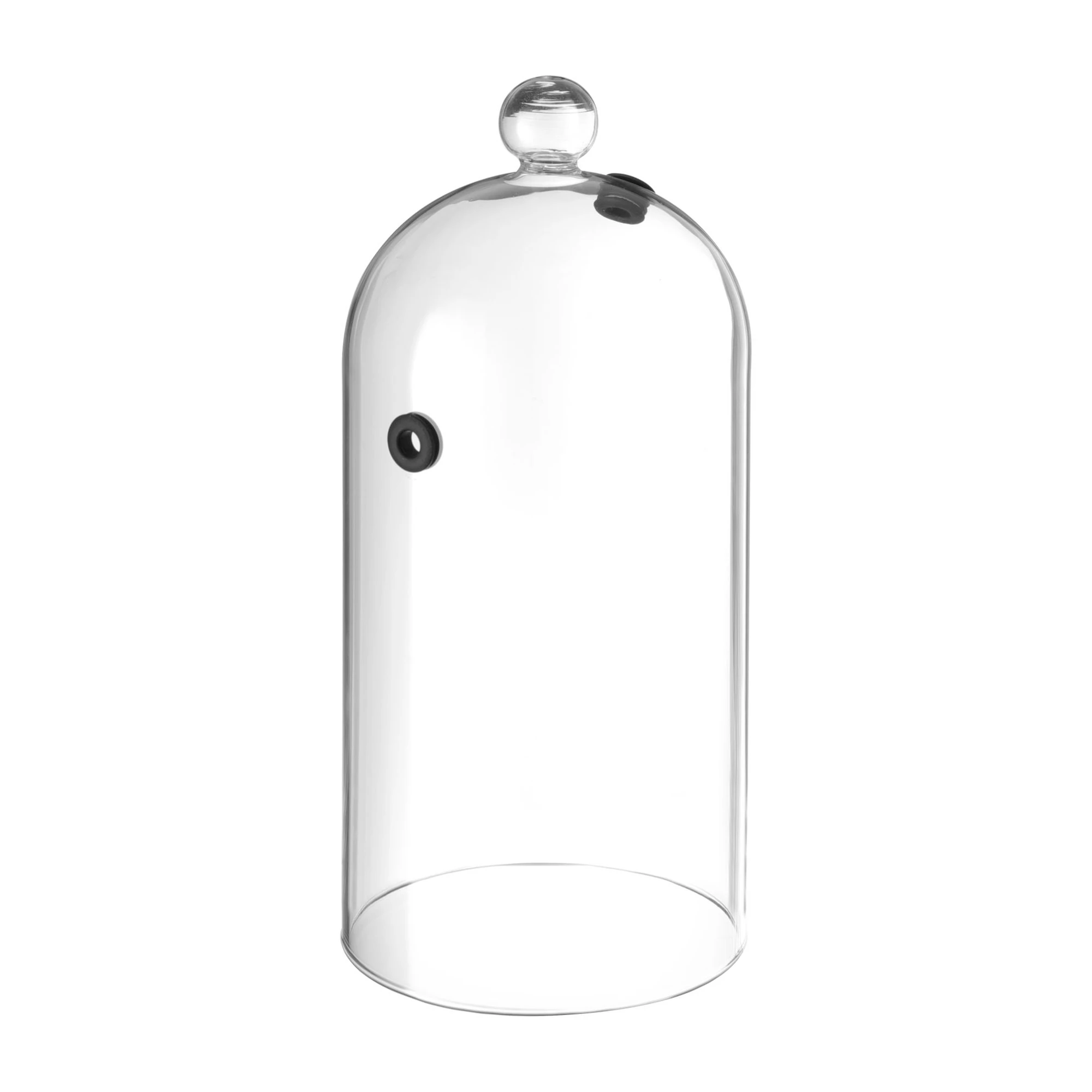 campânula de vidro cheia de fumo sobre um cocktail