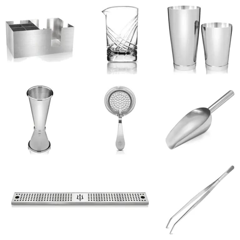 Kit de bartender Lumian, estação completa em 8 peças