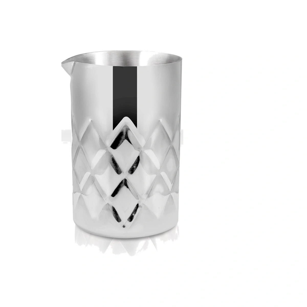 copo misturador inox Akira Lumian de 750 ml, parede dupla em aço inoxidável e bico para verter