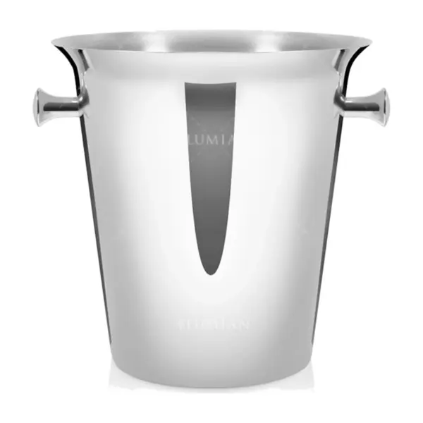 Balde de vinho Dionisio 5 l em aço inox 18/10, acabamento prateado