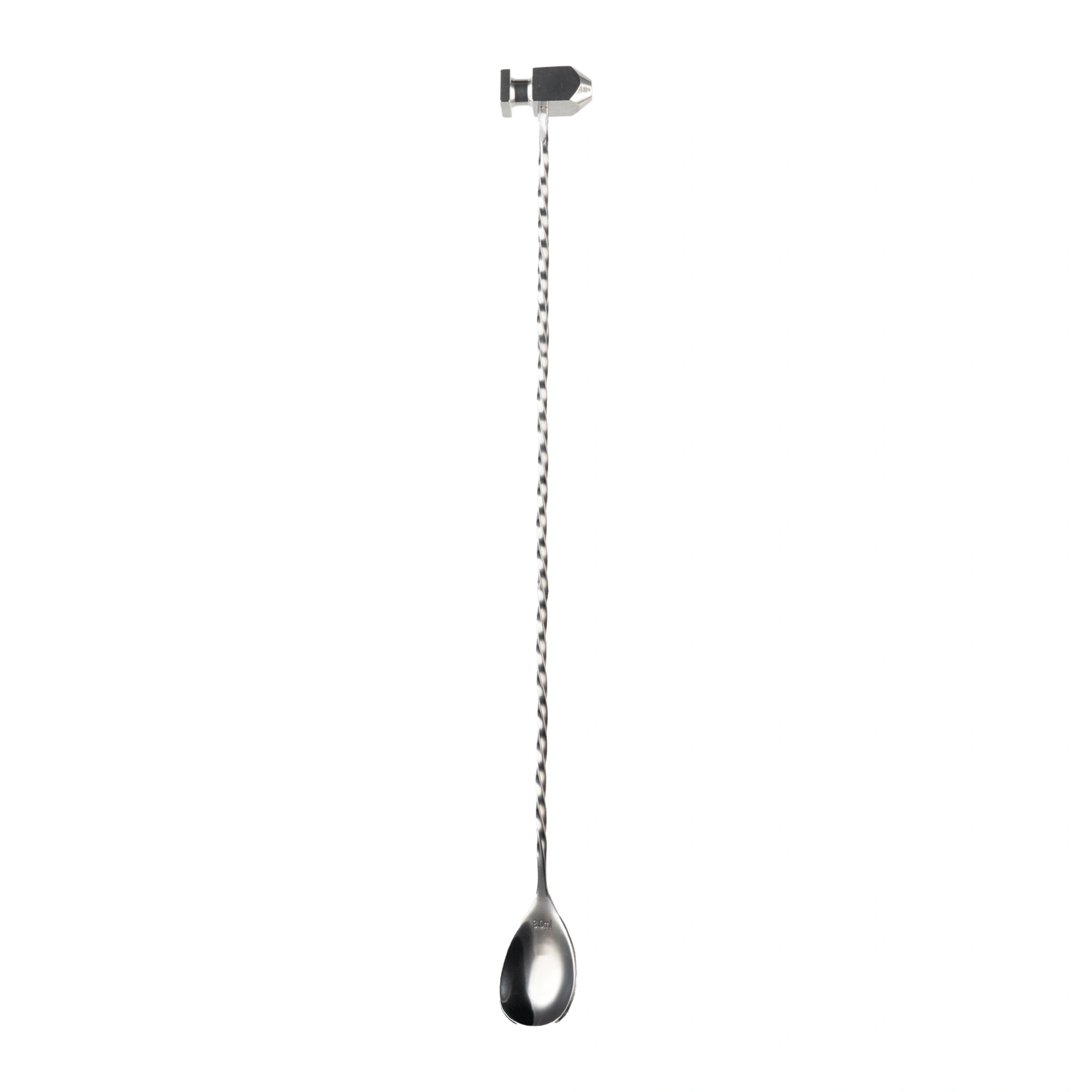 Colher de bar 35 cm com martelo em inox