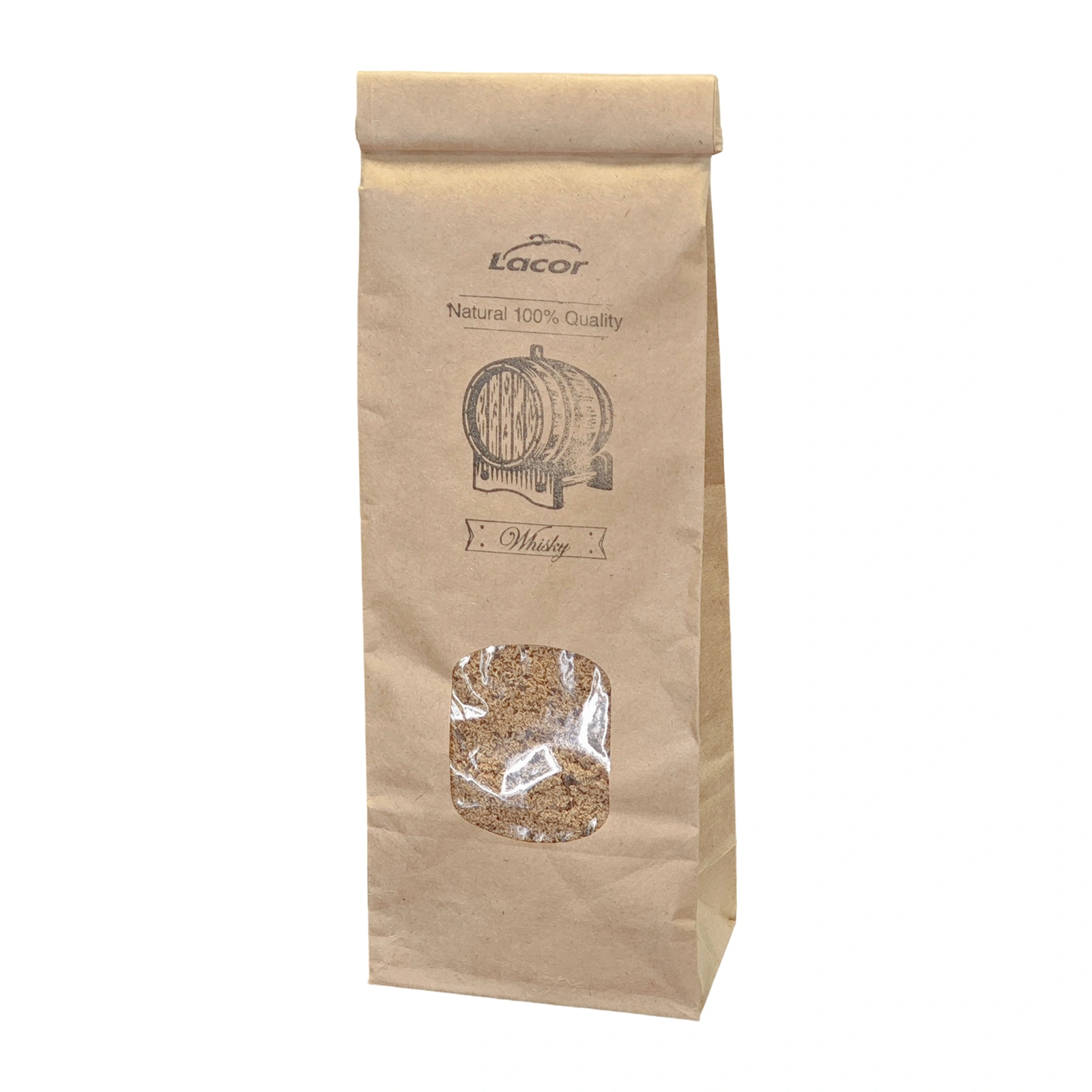 serradura Smokey whisky: serradura de madeira Lacor no saco de 100 g