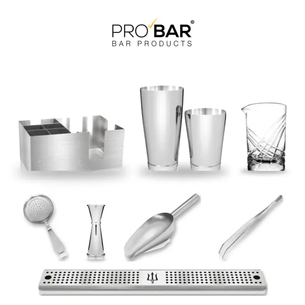 Kit de bartender Lumian, estação completa em 8 peças