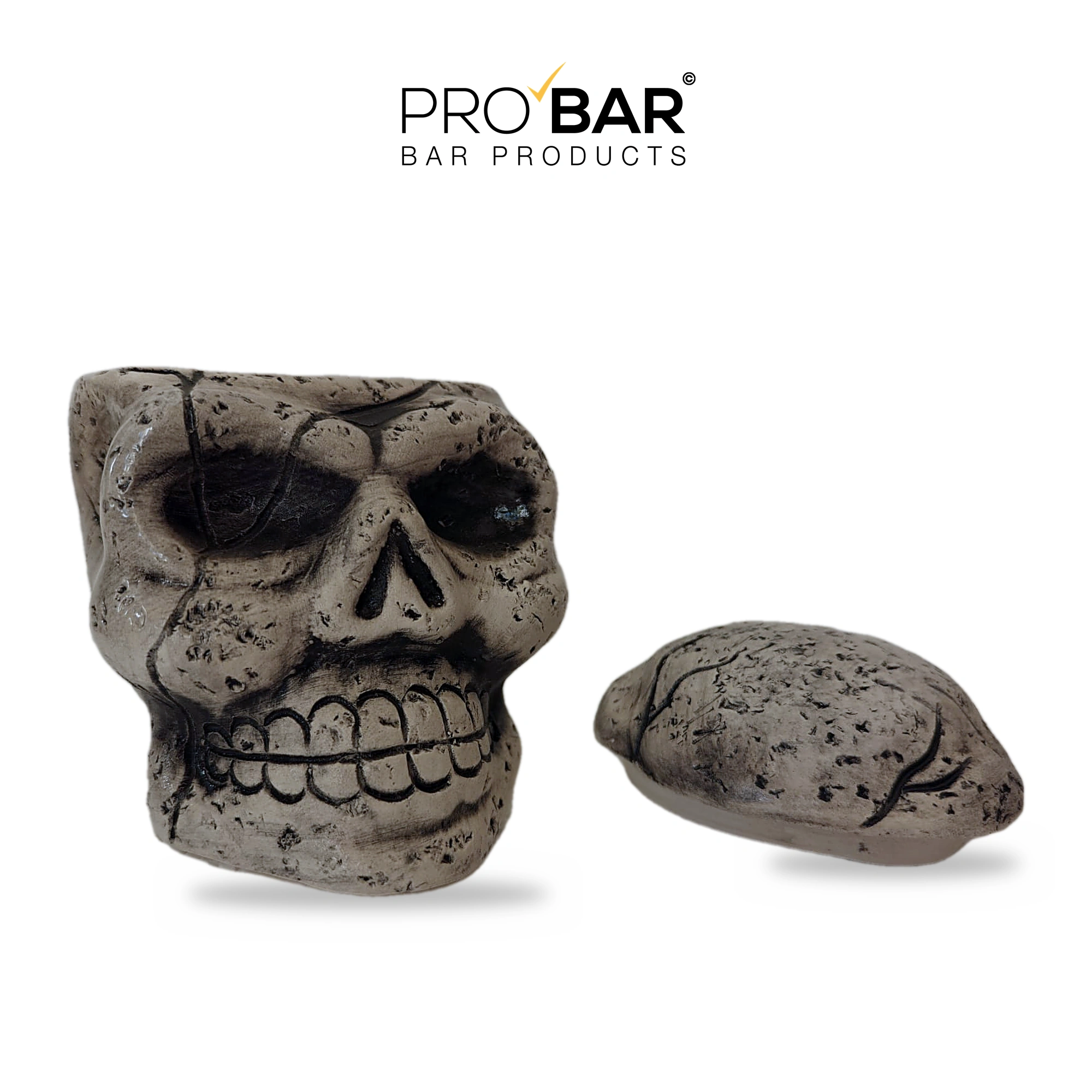 Caneca caveira Skull Stone 50 cl em cerâmica pintada à mão