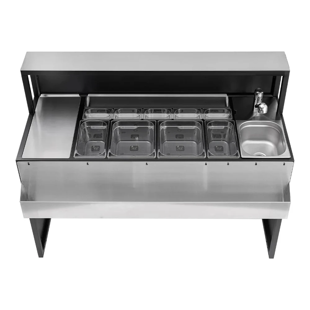 Portable bar station in black