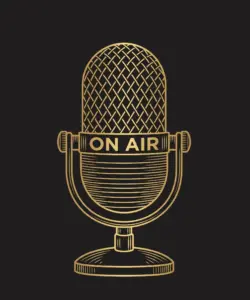 Drawing of an On Air microphone
