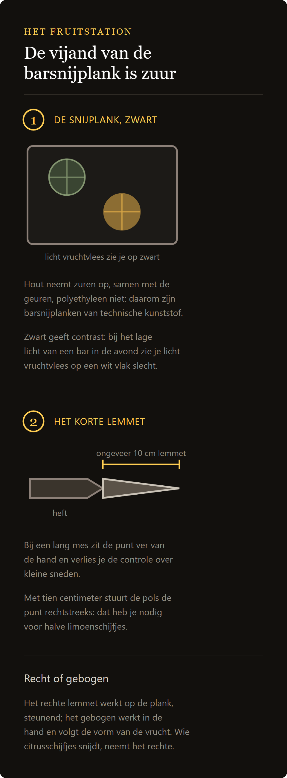 Snijplank zwart 33 x 23 cm: de snijplank van zwart polyethyleen en het korte lemmet van het schilmesje