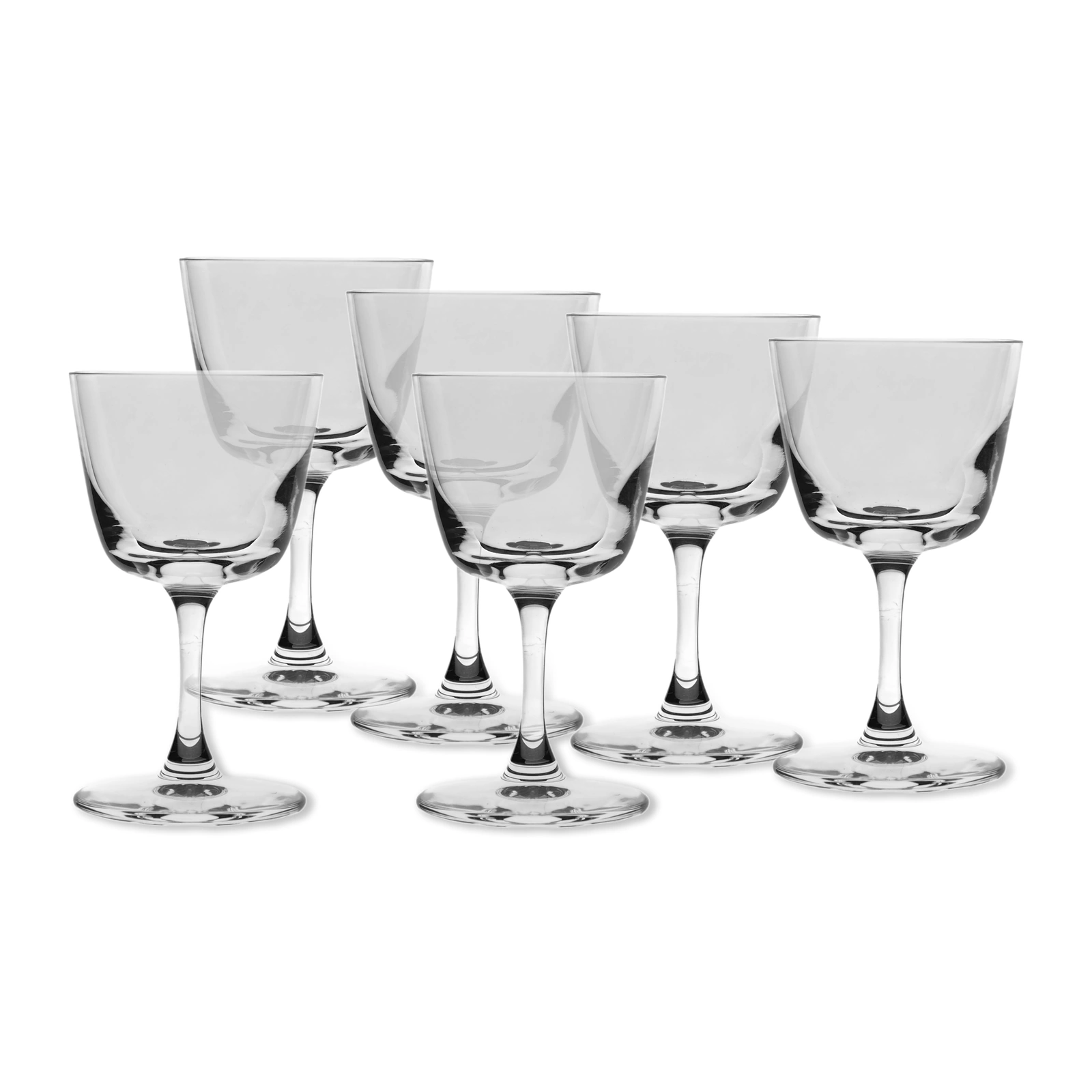 Likeurglazen Bargiani van NUDE, set van 6 glazen van 70 ml op steel