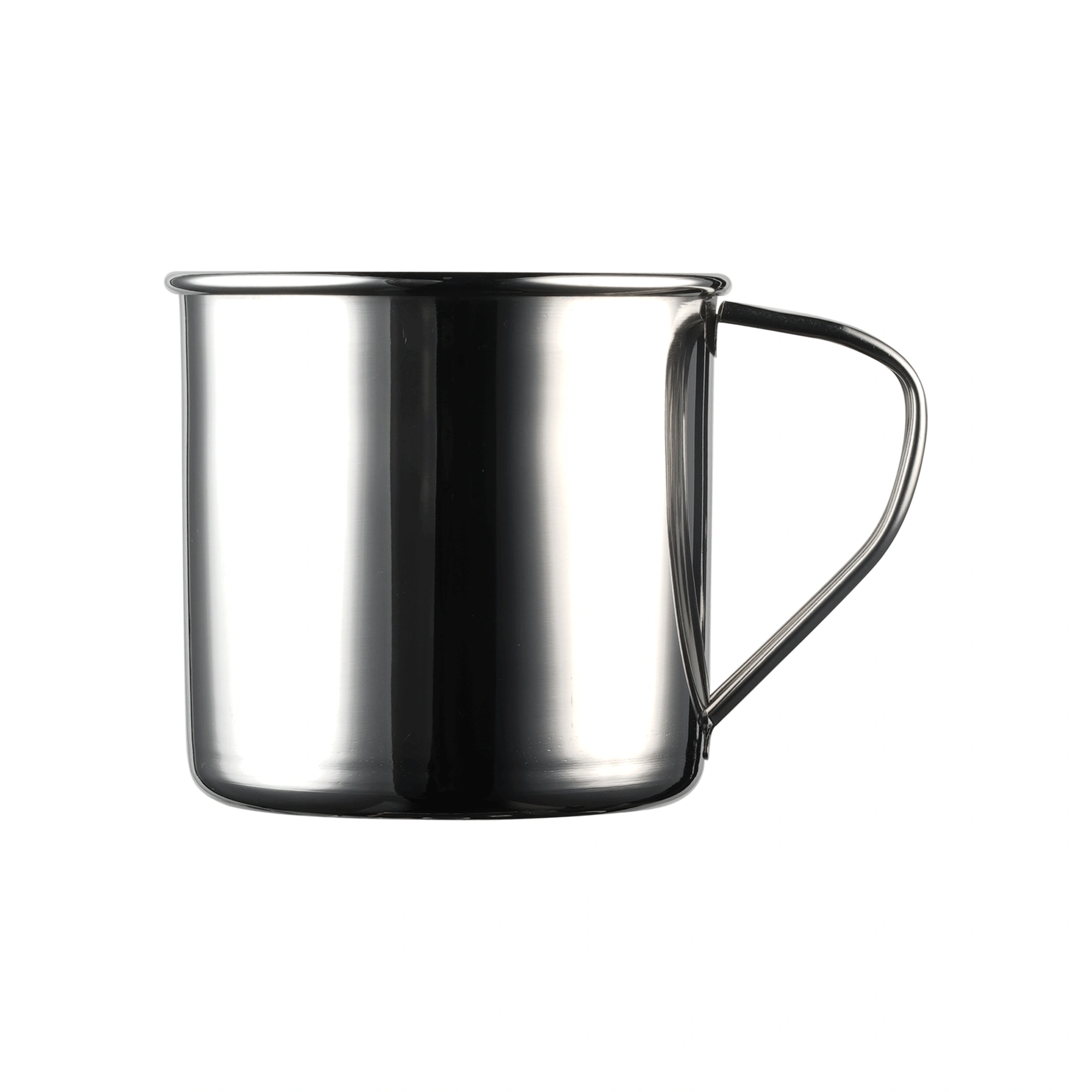 Moscow Mule beker van 450 ml van The Bars in roestvrij staal met spiegelglans en stalen oor