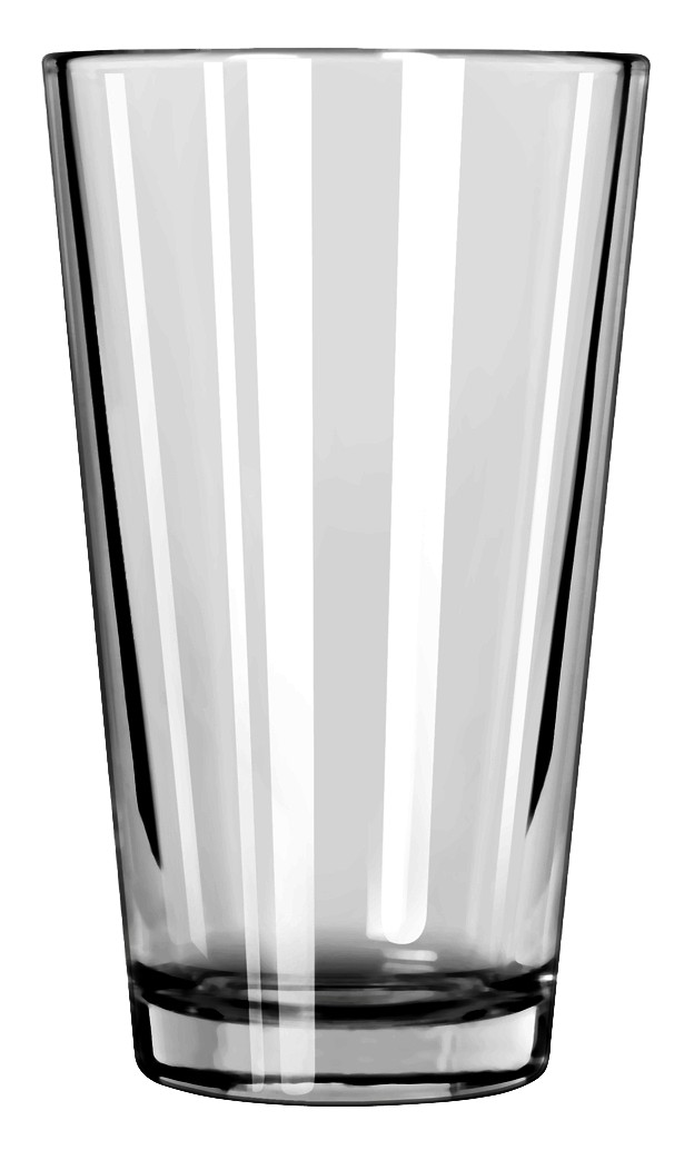 Mixing Glass, Clear Glass, 16cm