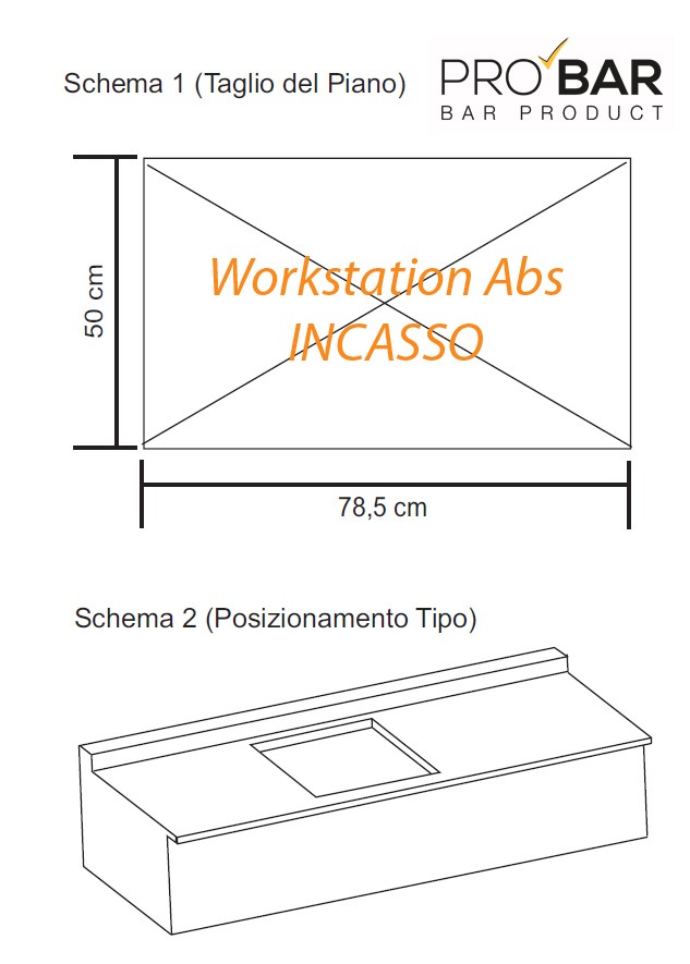 Grey Built-in Bar Workstation, 84.5cm, ABS and Polycarbonate - Image 4