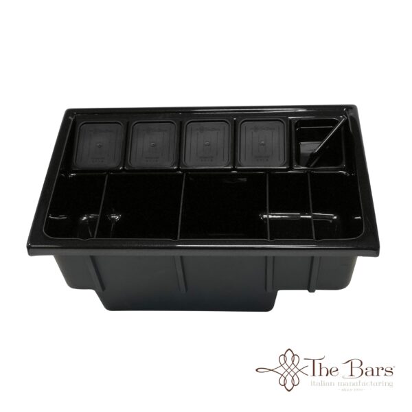 Black Built-in Bar Workstation, 84.5cm, ABS and Polycarbonate