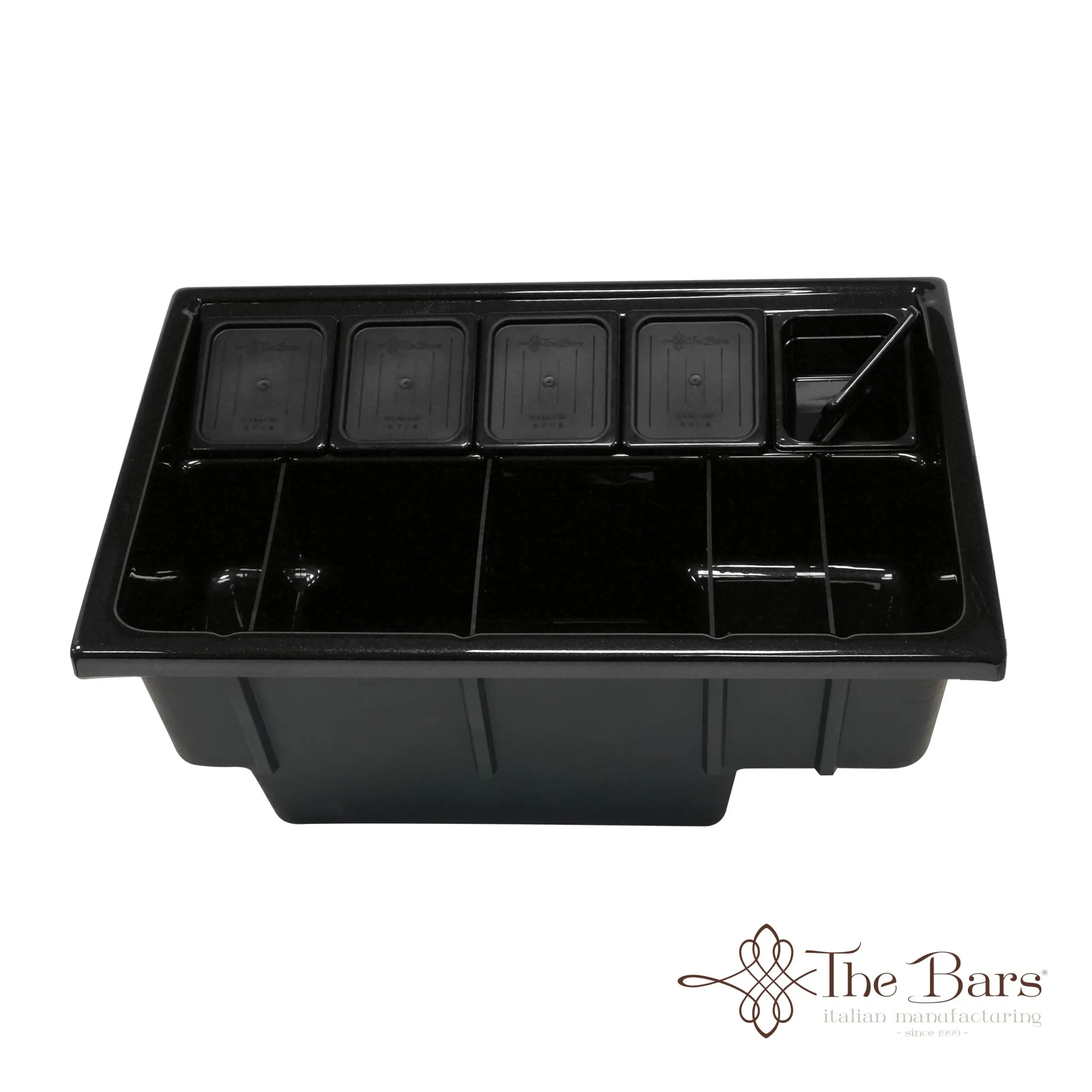 Black Built-in Bar Workstation, 84.5cm, ABS and Polycarbonate