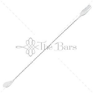 Bar Spoon with Trident Fork 45cm, Nettuno, Stainless Steel