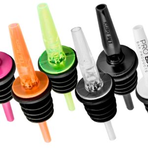 Pour Spout Pro Pourer, Polycarbonate with Rubber Base, Eight Colours