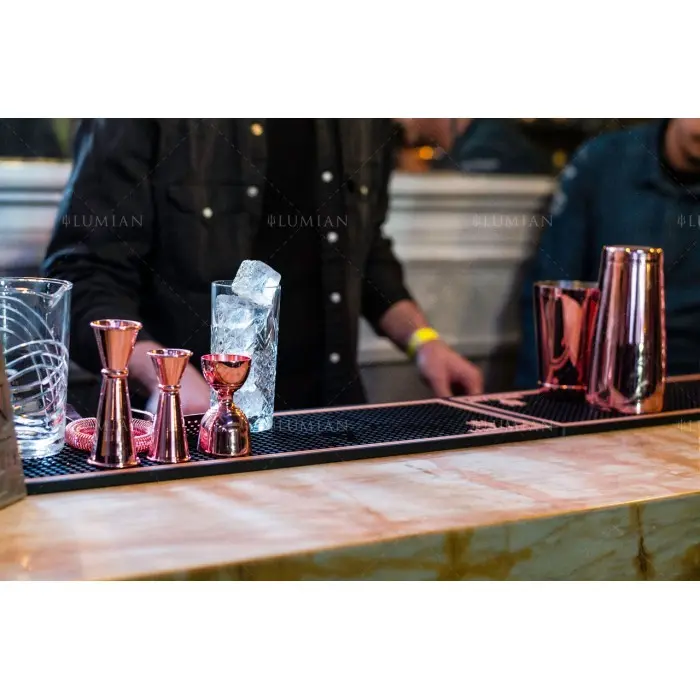 Bar Mat 60 x 20cm Lumian, Soft Rubber, Black, White, Gold or Copper - Image 13