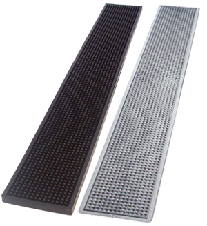 Bar Mat 70 x 10cm, Natural Rubber, Reinforced Edge