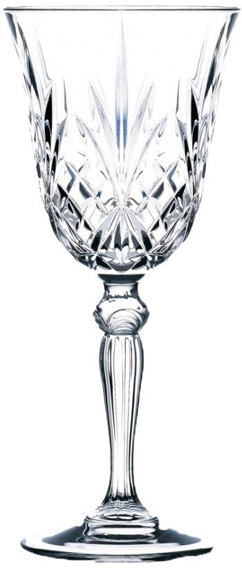 Goblet Glass 270ml Melodia, Diamond Cut (Pack of 6) - Image 2