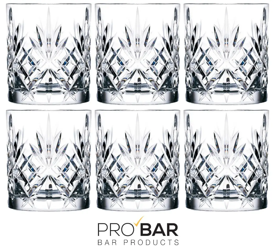 Old Fashioned Glass 340ml Melodia, Engraved (Pack of 6) - Image 2