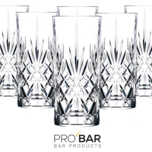Collins Glass 360ml (12oz) Melodia, Diamond Cut (Pack of 6)
