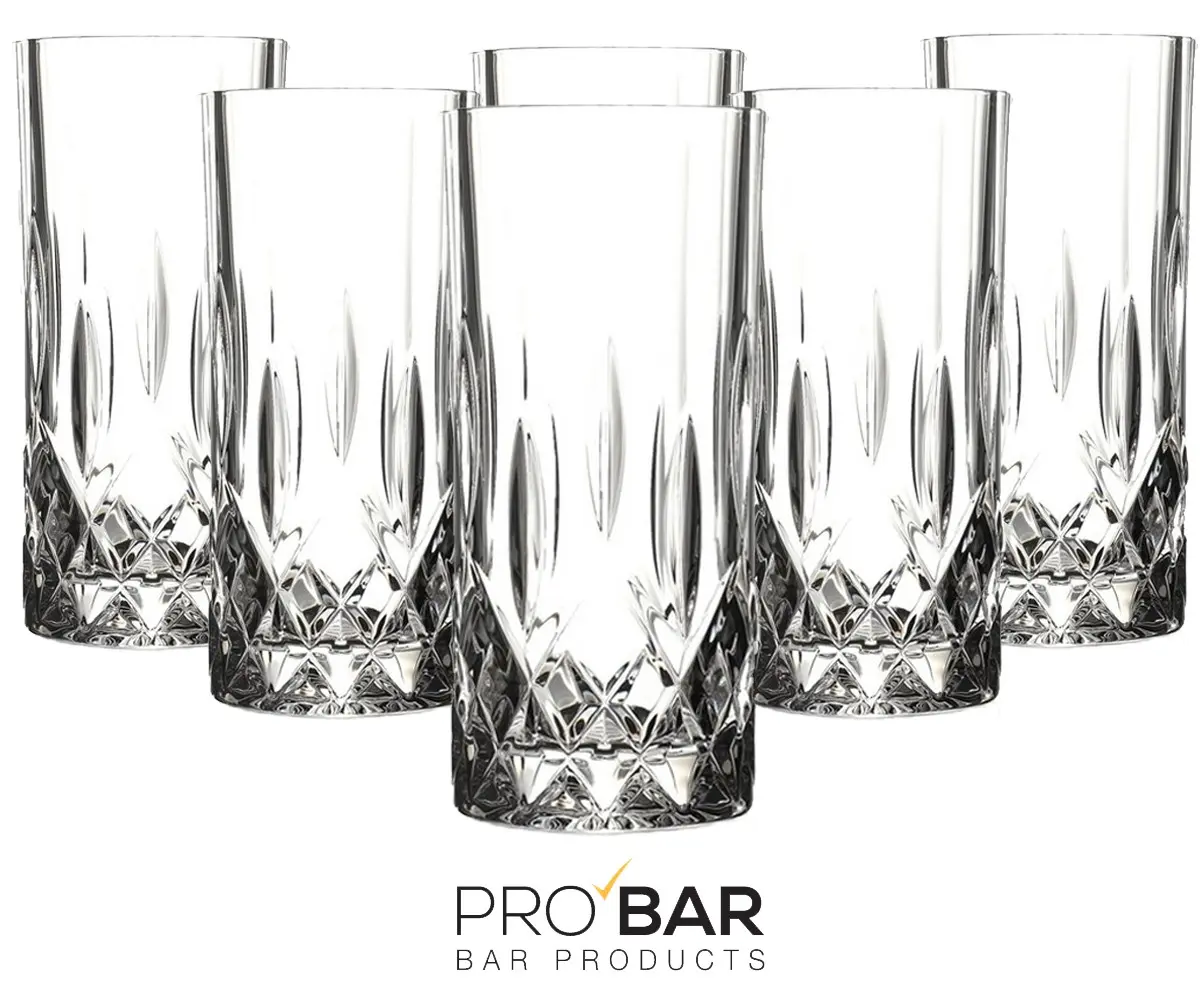 Highball Glass 350ml Opera, Decorated (Pack of 6)