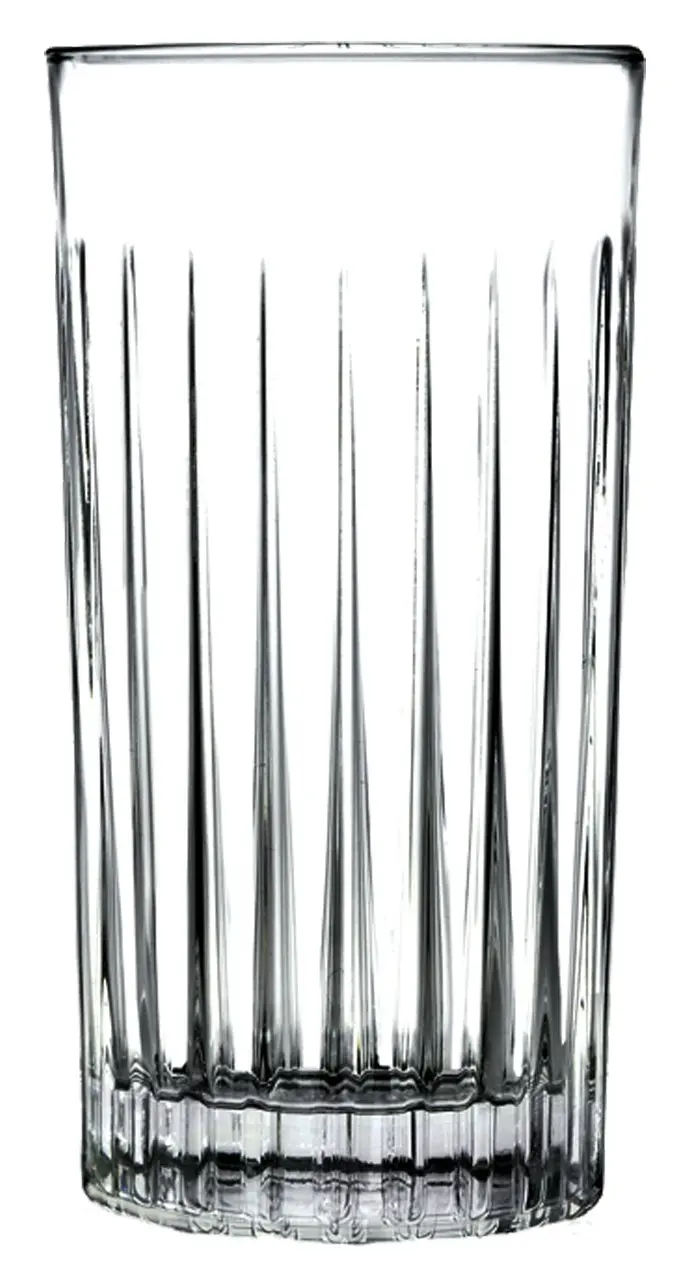 Long Drink Glass Timeless 443ml, Fluted (Pack of 6) - Image 2