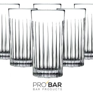 Long Drink Glass Timeless 443ml, Fluted (Pack of 6)