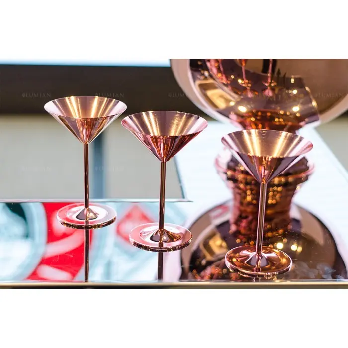 Martini Glass Bond 230ml Lumian, Copper-Plated Stainless Steel - Image 6