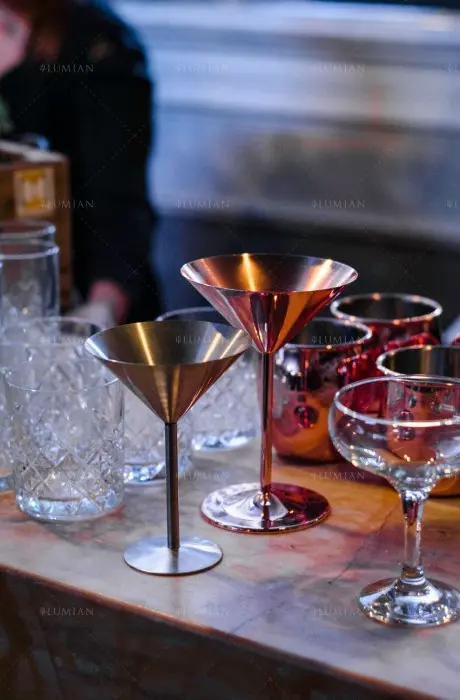 Martini Glass Bond 230ml Lumian, Copper-Plated Stainless Steel - Image 4