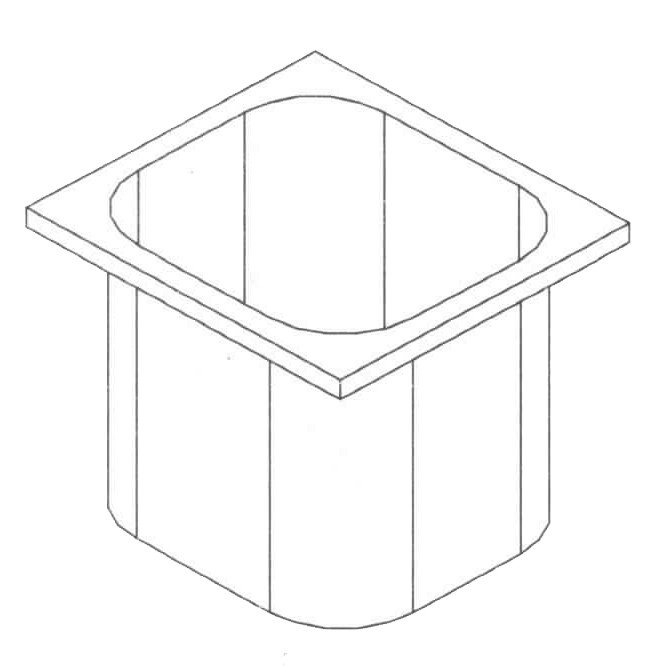 6 Stainless Steel Garnish Pots with Lids