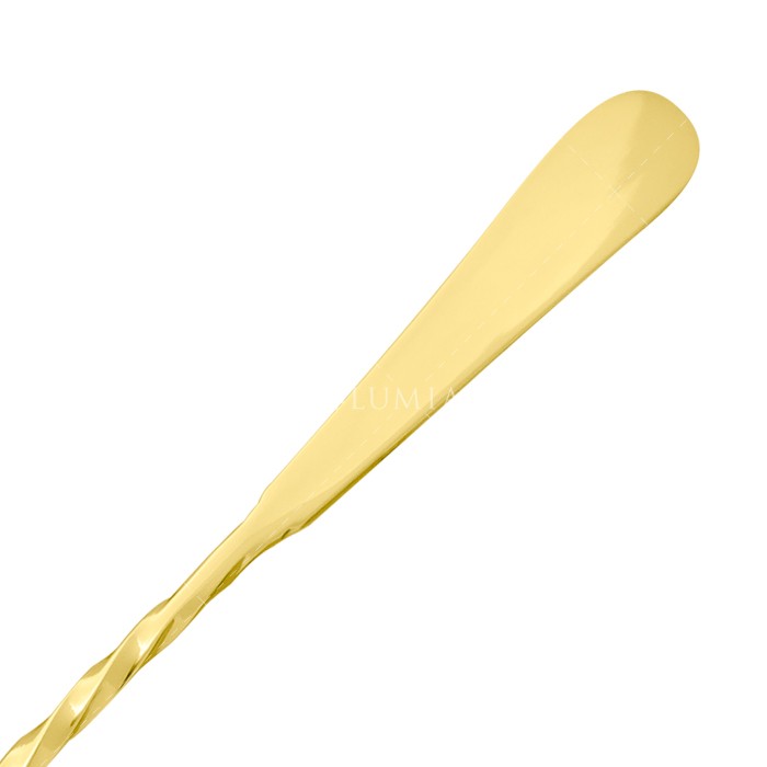 Hoffman Bar Spoon 30cm, Spiral Stem, 5 Plated Finishes - Image 18