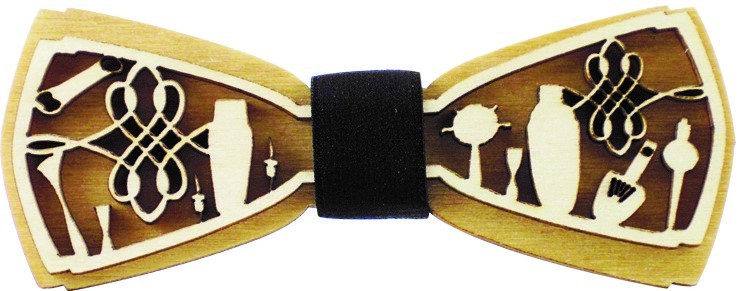 Wooden Bow Tie, Handmade, Adjustable Strap, 6 Designs - Image 7