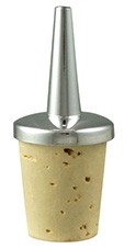 Dasher Top for Bitters, Chrome Finish with Cork Base - Image 2