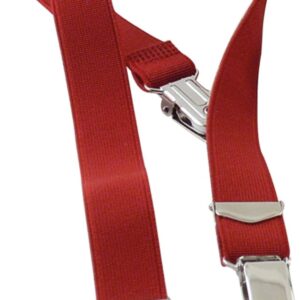 Red Elastic Braces, 30mm Wide, One Size