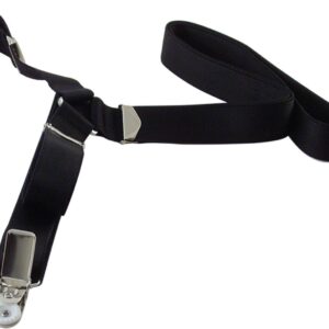 Black Elastic Braces, 30mm Wide, One Size