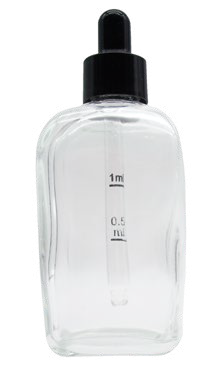 Dropper Bottle 100ml, Graduated Scale and Pipette - Image 2