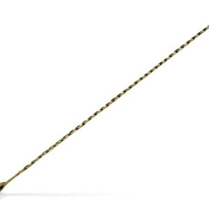 Bar Spoon Drop 40cm, Twisted Stem, Teardrop End, 5 Plated Finishes - Bronze