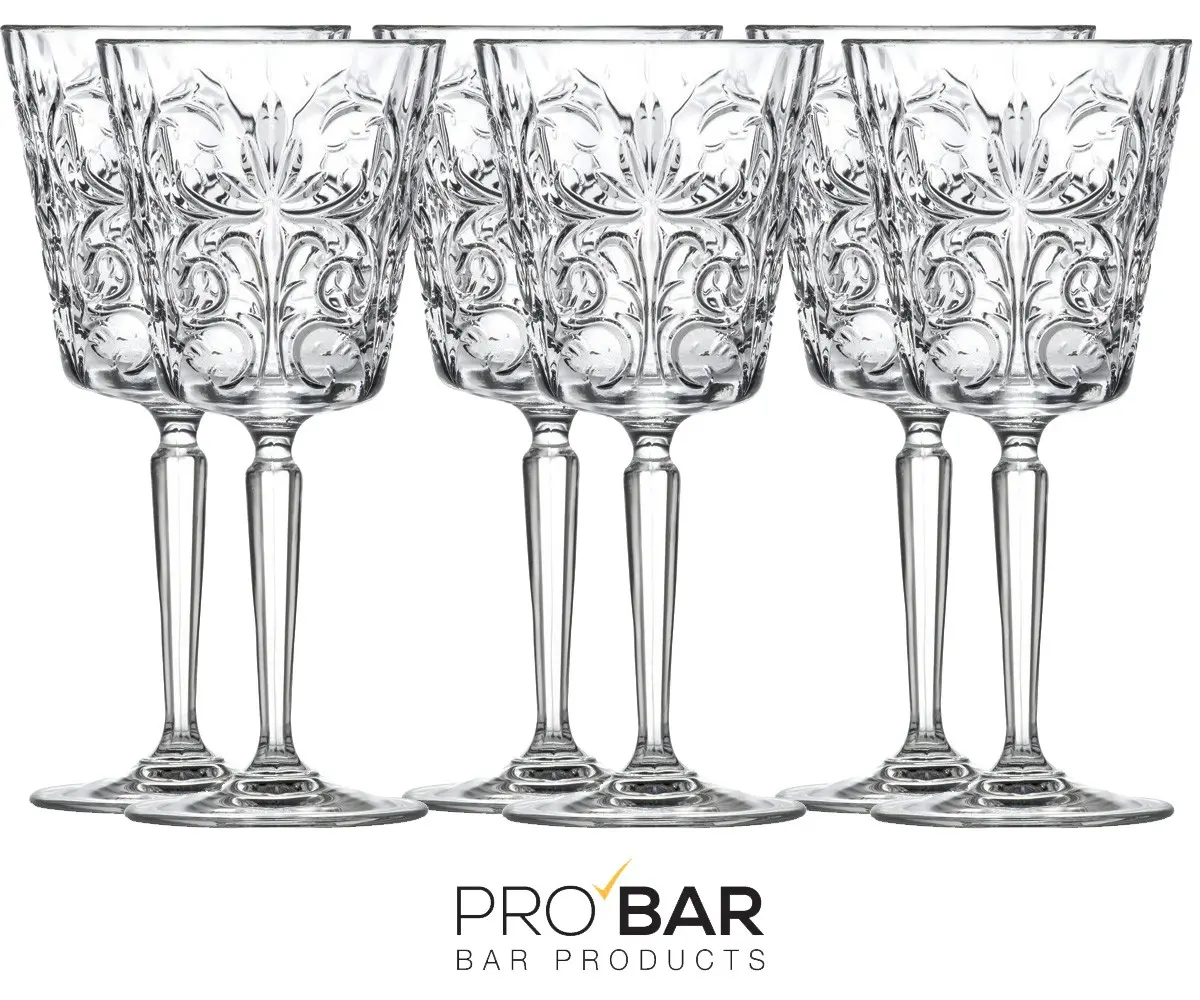 Engraved Cocktail Goblet Tattoo 290ml (Pack of 6)