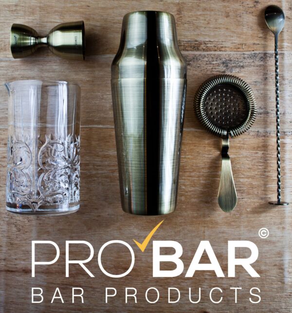 Bronze Cocktail Kit Zeus, Five Pieces, Plated Steel