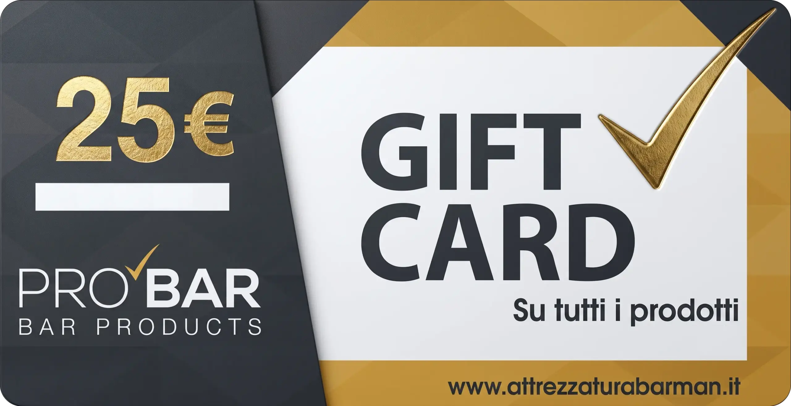 Gift card €25, sent by email