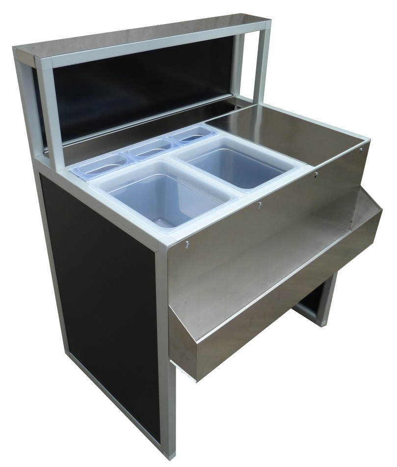 Portable Bar Station Smart 90cm, Stainless Steel - Image 2