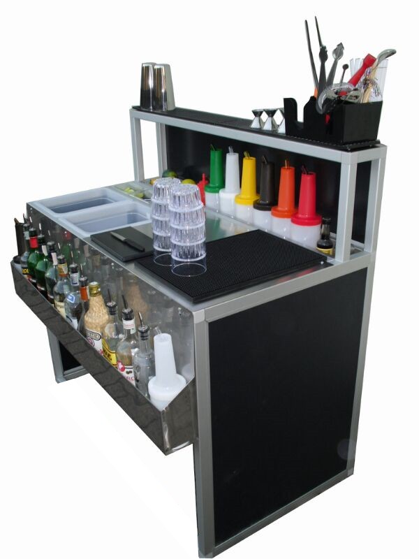 Folding Bar Counter Comfort 120cm, Stainless Steel - Image 2