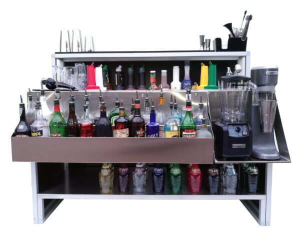 Mobile Bar Station with Sink Professional, 150cm