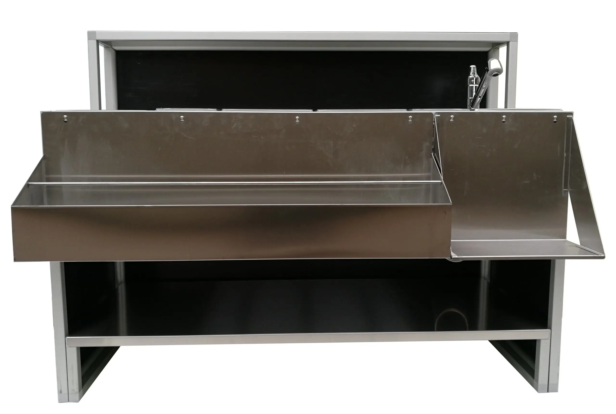Mobile Bar Station with Sink Professional, 150cm - Image 8