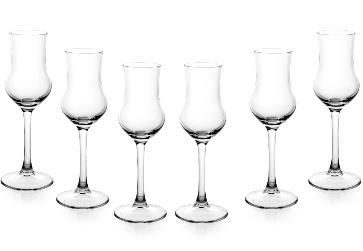 Grappa Glass 95ml, Plain Design (Pack of 6)